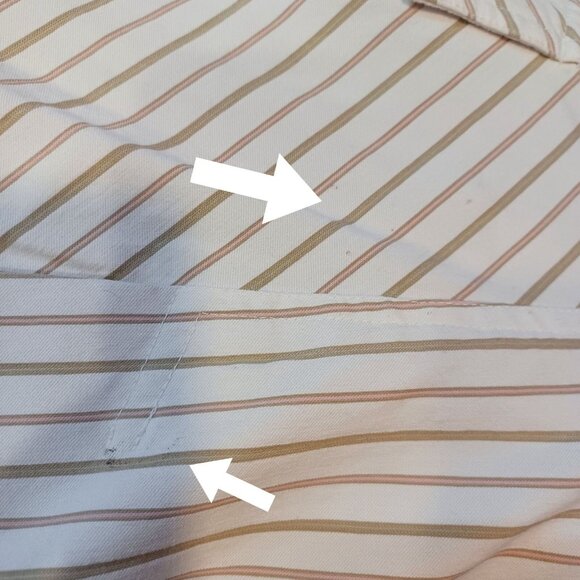 To The Max Womens Sz S Cream Pinstripe Button Front Blazer Stretch Office Career - Picture 8 of 11